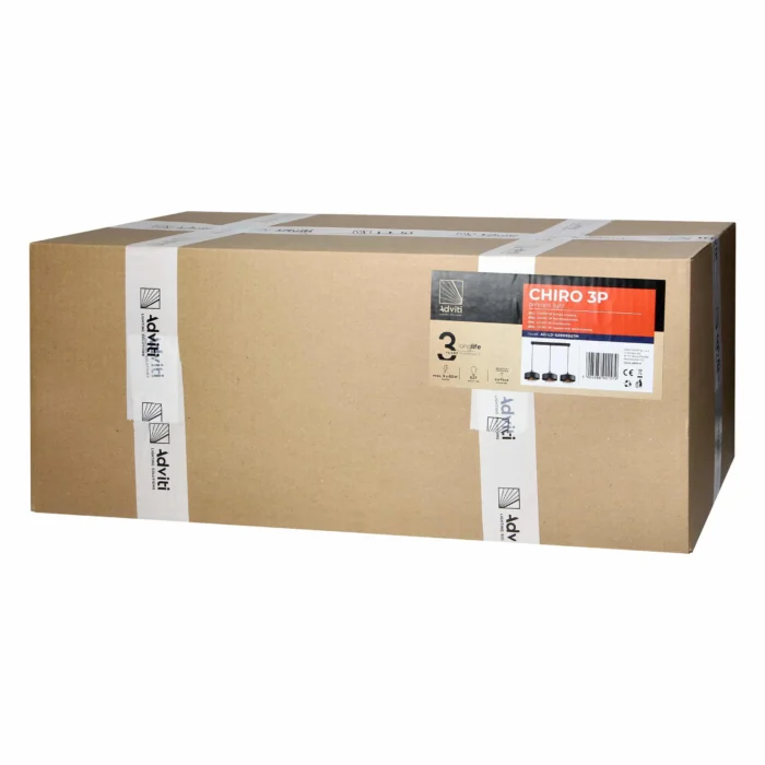 ADVITI Závesné svietidlo CHIRO, max. výkon 3x60W, E27, čierne – Obrázok 2