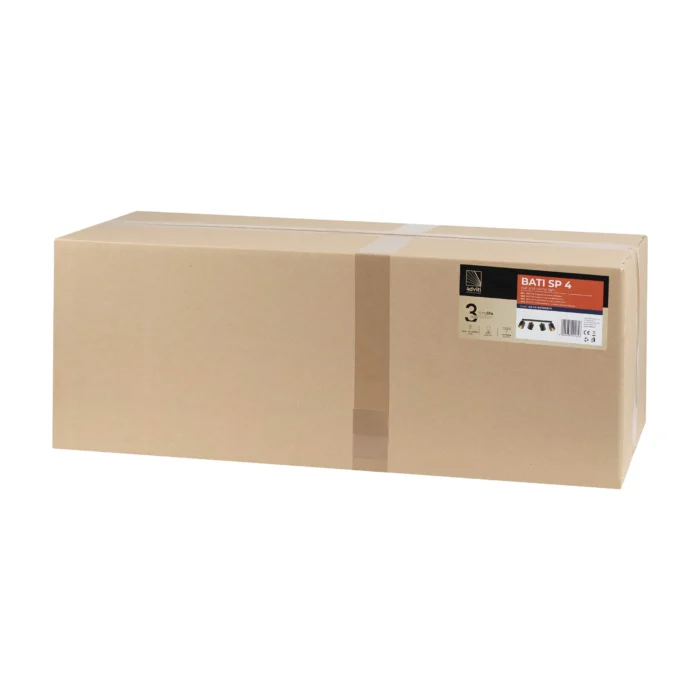 ADVITI Nastenné a stropné svietidlo BATI, max. výkon 4x60W, E27, čierne – Obrázok 2
