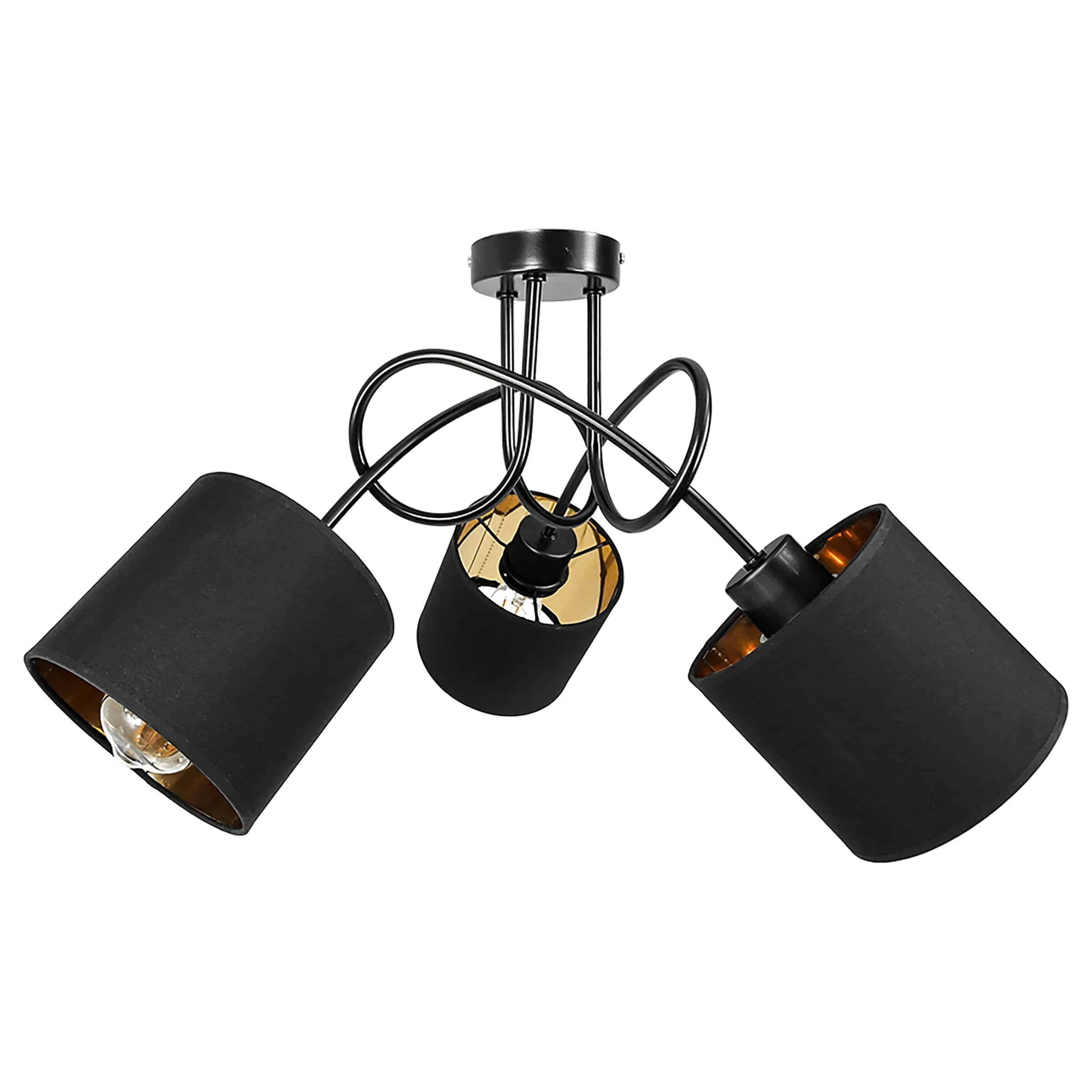 VIGO pendant lamp ADVITI Závesné svietidlo VIGO, max. výkon 3x60W, E27, čierne – Obrázok 1