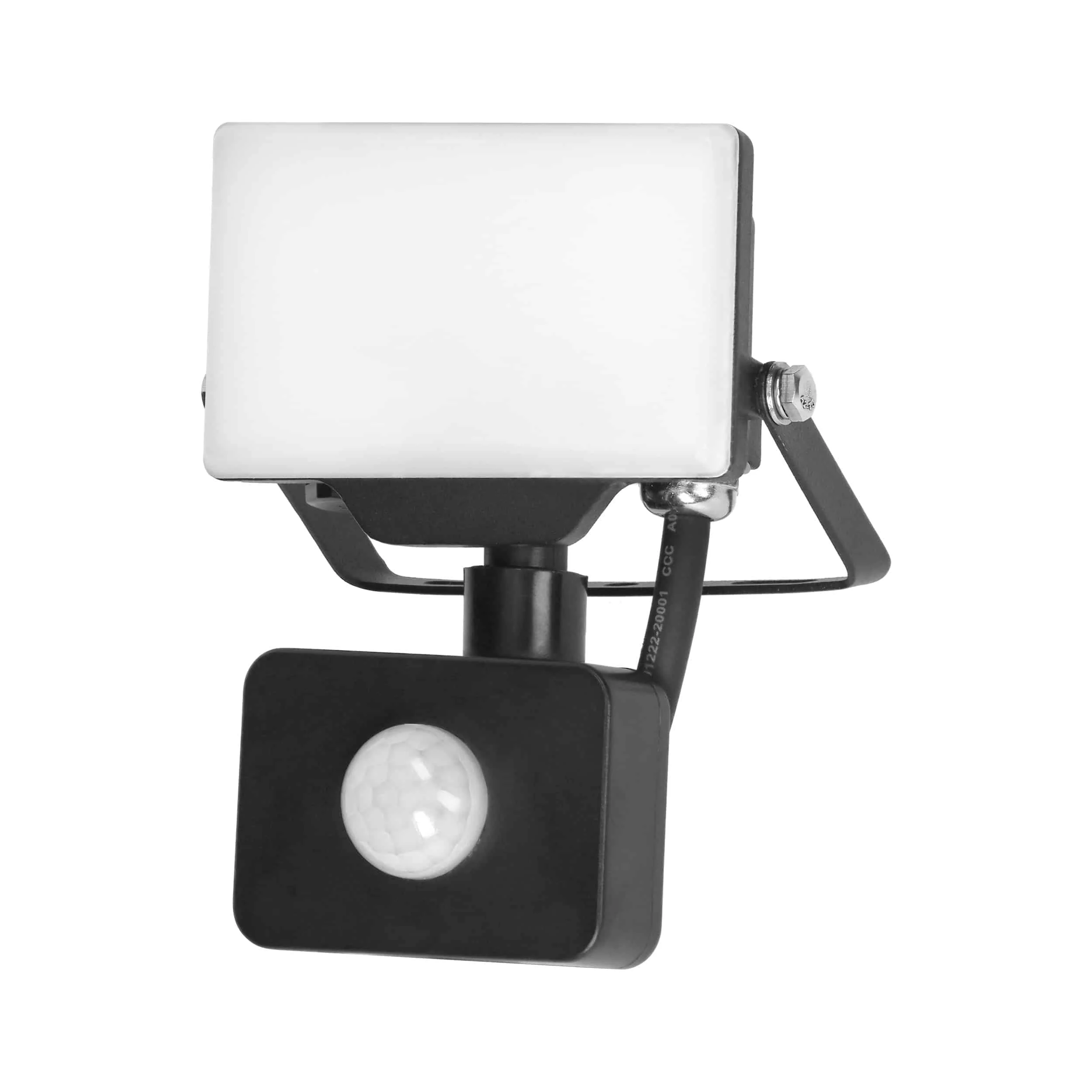 PORTO S LED 10W floodlight with PIR motion sensor ADVITI PORTO S LED 10W reflektor s pohybovým senzorom, 800lm, IP44, 4000K, svetlo + polykarbonát – Obrázok 1