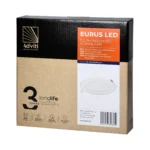 ADVITI EURUS LED 18W stropné svietidlo, zapustené, okrúhle, 1600lm, 4000K, biele, priamy Napájací zdroj LED – Obrázok 2