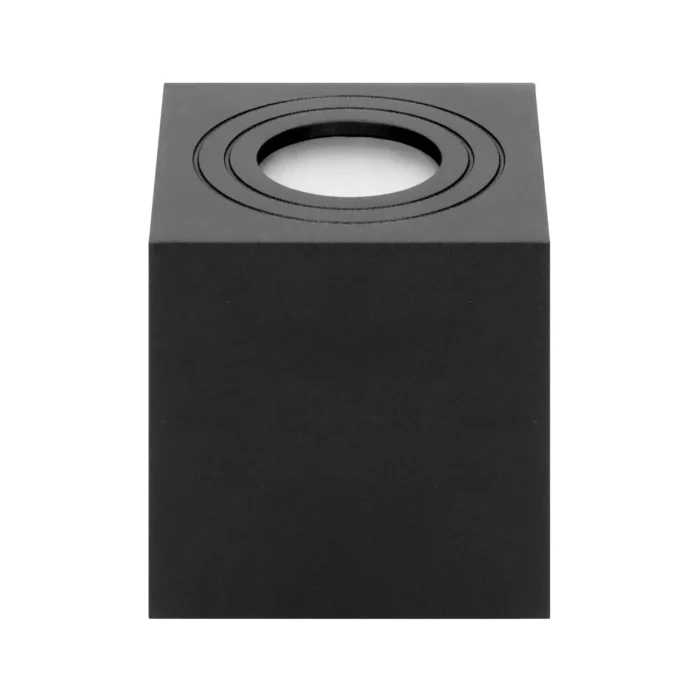 ADVITI MEGY DLS GU10 stropné svietidlo max 50W, IP54, štvorcové, čierne, hliník – Obrázok 3