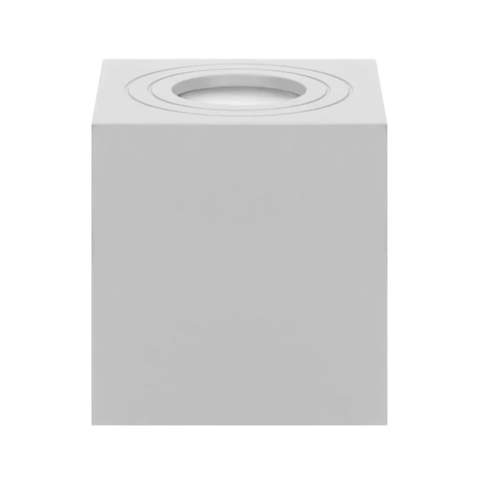 ADVITI MEGY DLS GU10 svietidlo max 50W, IP54, štvorcové, biele, hliníkové – Obrázok 4