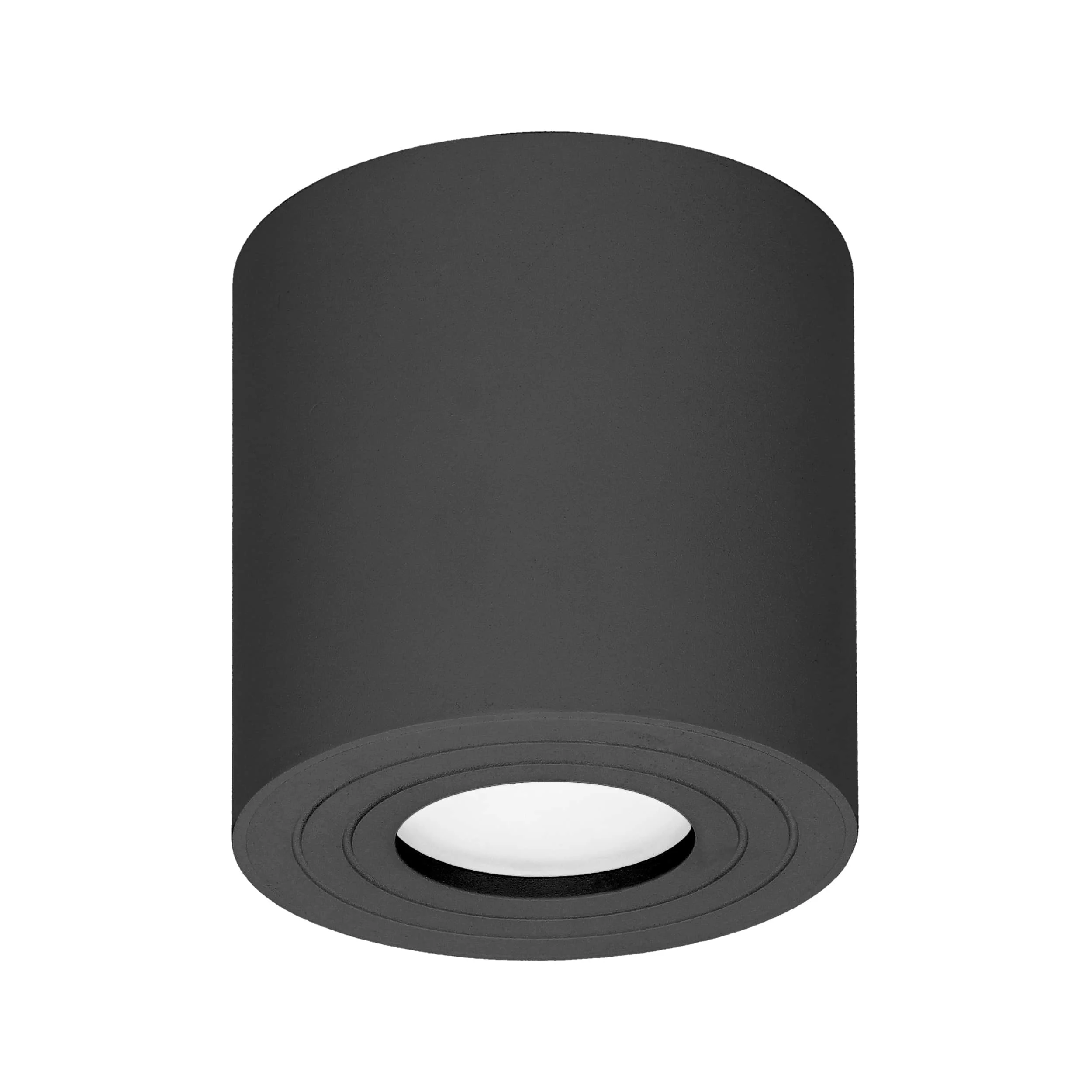 MEGY DLR GU10 downlight max 50W ADVITI MEGY DLR GU10 stropné svietidlo max 50W, IP54, okrúhle, čierne, hliník – Obrázok 1