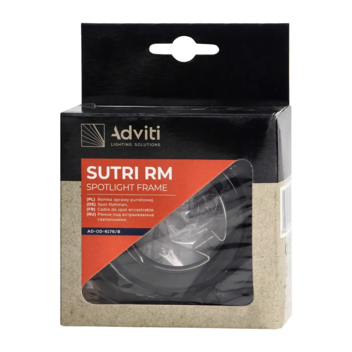 ADVITI SUTRI RM dekoračný rám predvyrobené svetlo, MR16/GU10 max 50W, okrúhly, nastaviteľný svetelný lúč, – Obrázok 2