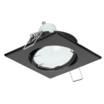 ADVITI SUTRI SM ozdobné rámové predvyrobené svietidlo, MR16/GU10 max 50W, odolné, nastaviteľné, čiernene