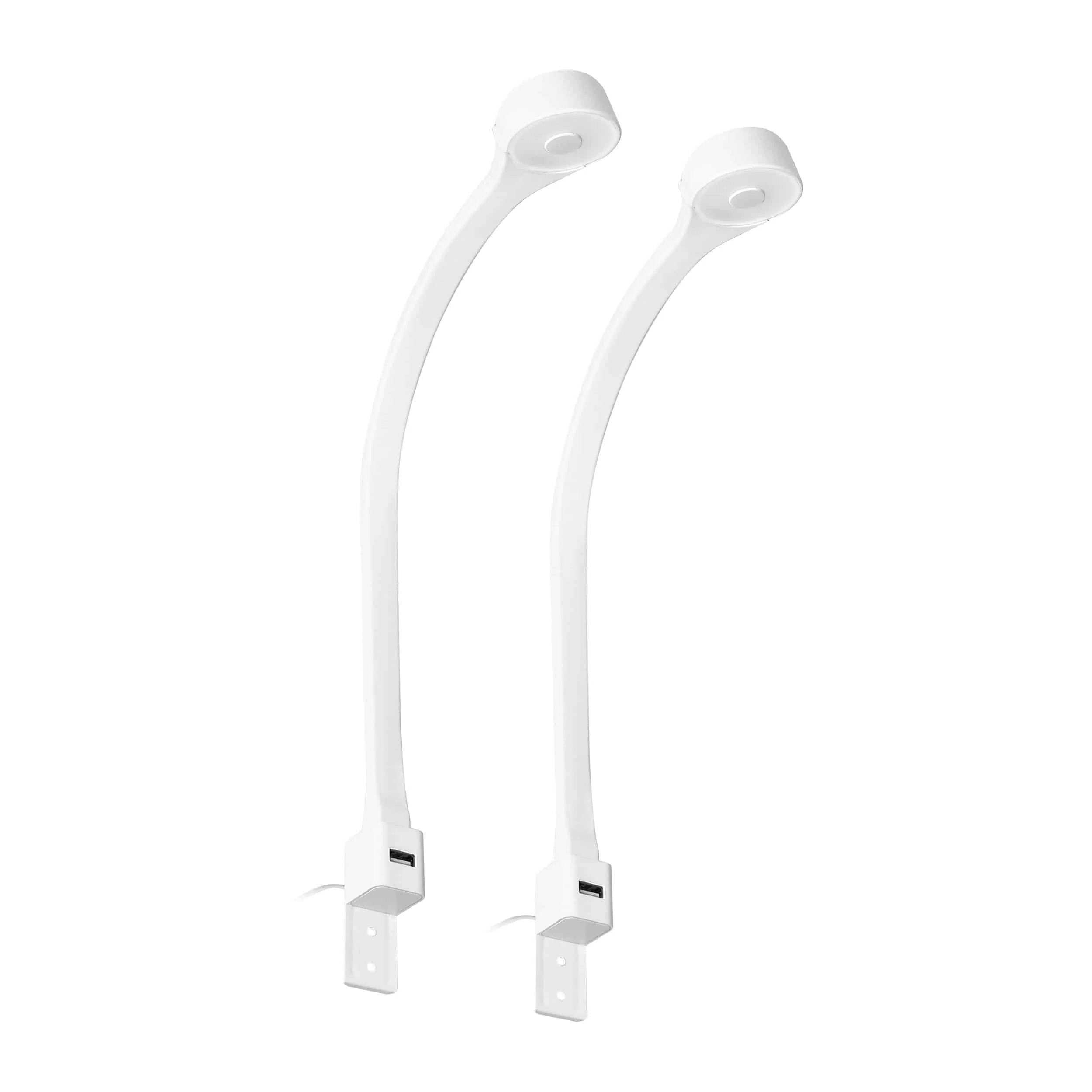 TEO set of 2 LED bedside lamps ADVITI TEO sada 2 LED nočné lampy, 2x1,8/7,5W, 4000K, USB, biela – Obrázok 1