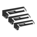 ADVITI Vhodné pre osvetlenie ARTUS LED, 3x3W, 3x225lm, 4000K, s dotykovým displejom a USB, čiernene