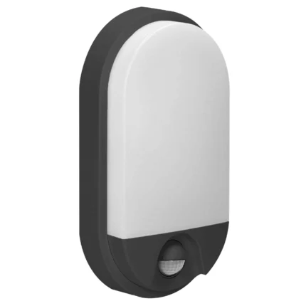 ADVITI NEFRYT LED svetlo s pohybovým senzorom, 10W, 800lm, IP54, 4000K, čiernene