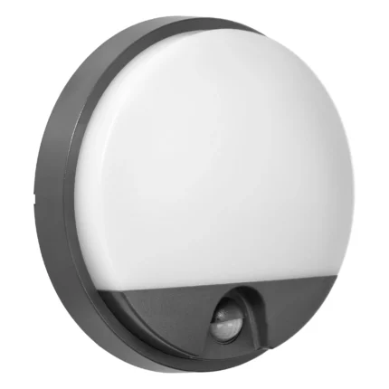ADVITI AGAT LED 10W, záhradné svetlo s pohybovým senzorom 140°, 800lm, IP54, 4000K, sivá