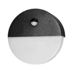 ADVITI HALIT LED osvetlenie 10W, biele s Pohybový svetlom 140°, 600lm, IP65, 4000K, IK10, čierne.