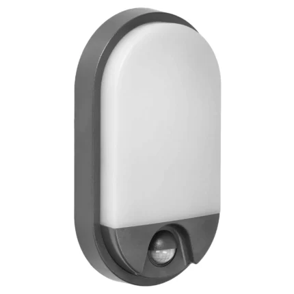 ADVITI NEFRYT LED 15W, záhradné svietidlo s pohybovým senzorom, 1100lm, IP54, 4000K, sivá