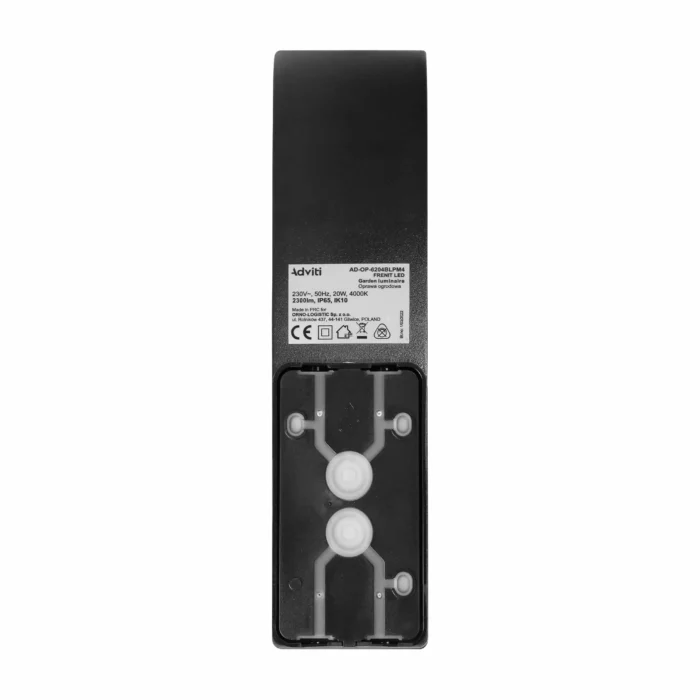 ADVITI FRENIT LED 20W svietidlo záhradné, 2000lm, IP65, 4000K, čierne – Obrázok 4
