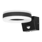 ADVITI HOWLIT LED 20W, záhradné svietidlo s pohybovým senzorom, 1800lm, IP65, 4000K, čierne