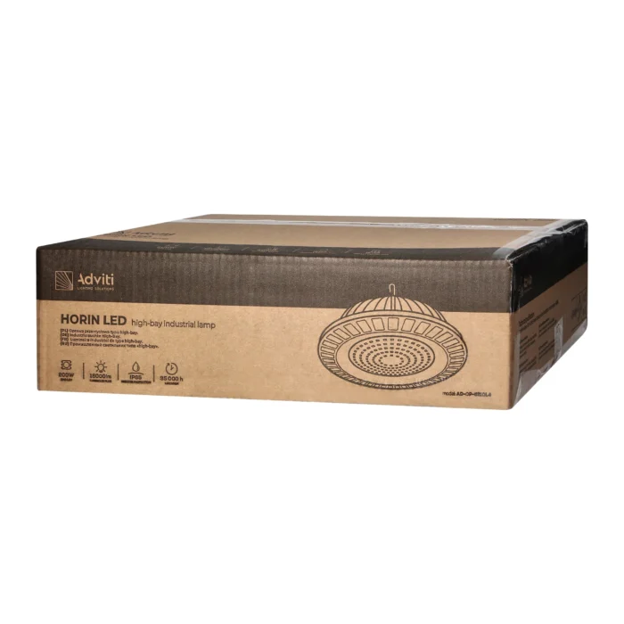 ADVITI HORIN LED 200W vysoké svietidlo, 18000lm, IP65, 4000K, sv. – Obrázok 2