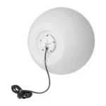 ADVITI LUNA M záhradná svetelná guľa 1xE27, 1x60W, IP44, biela, Ø 450 – Obrázok 3