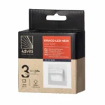 ADVITI DRACO LED NEW zapustené schodiskové svietidlo 1.5W, 12VDC, 30lm, 4000K, biela, inovatívna inštalácia – Obrázok 2
