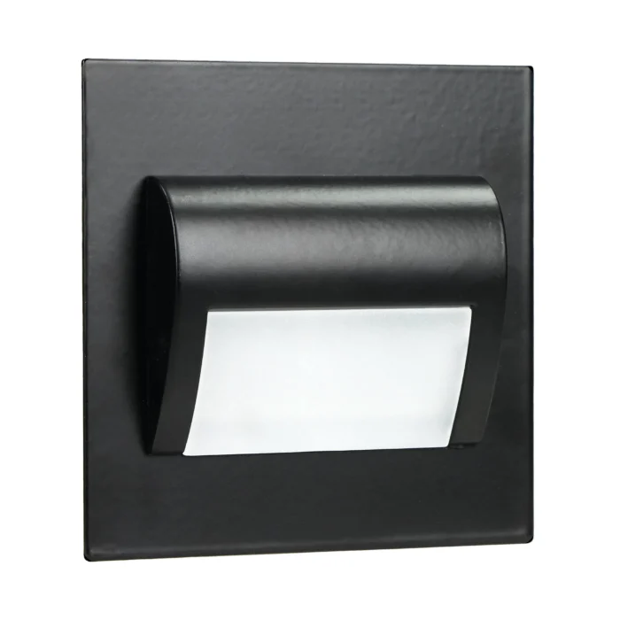 ADVITI DRACO LED NEW 1,5W, podomietkové schodiskové svietidlové kovanie, 12VDC, 30lm, 6000K, čierna, inovatívna inštalácia – Obrázok 4