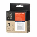 ADVITI DRACO LED NEW 1,5W, schodiskové svietidlové svetlo, 12VDC, 30lm, 4000K, biele svetlo a senzor – Obrázok 2