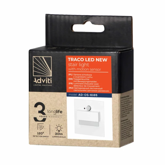 ADVITI TRACO LED 1,5W, žiarovka, 12VDC, 30lm, 4000K, biely, svetelný a hygienický senzor – Obrázok 2