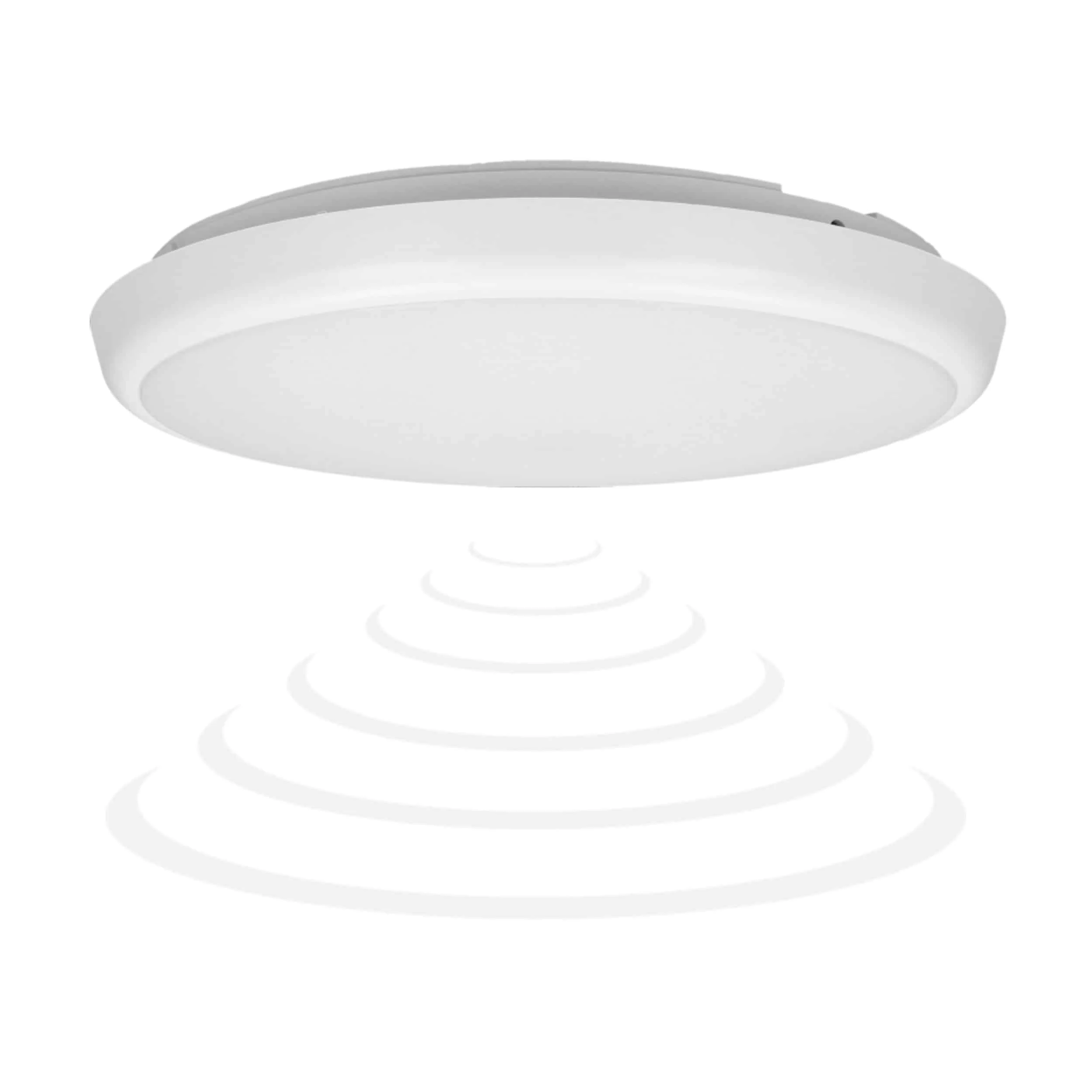 CERS LED ceiling lamp with microwave motion sensor ADVITI CERS LED stropné svietidlo s mikroskopickým osvetlením, LED 22W, 2000lm, IP65, 4000K, PC biela, funkcia žiarovky – Obrázok 1