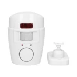 Mini bezdrôtový IR alarm s integrovanou sirénou a 2 diaľkovými ovládačmi, 6 m dlhý, na batérie – Obrázok 4