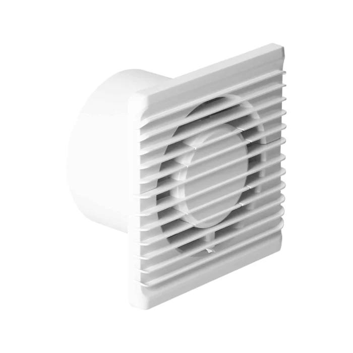 Kúpeľňový ventilátor 100mm, povrchová montáž -s časovačom a senzorom vlhkosti – Obrázok 5