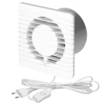 Kúpeľňový ventilátor 125mm - šnúra s vypínačom