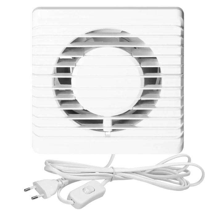 Kúpeľňový ventilátor 125mm - šnúra s vypínačom – Obrázok 3
