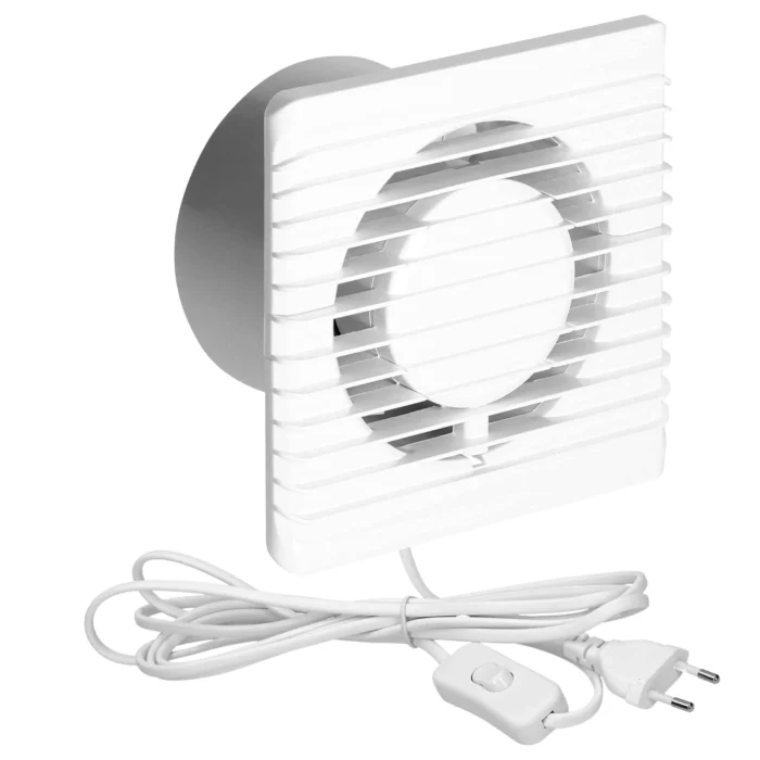 Kúpeľňový ventilátor 125mm - šnúra s vypínačom – Obrázok 4