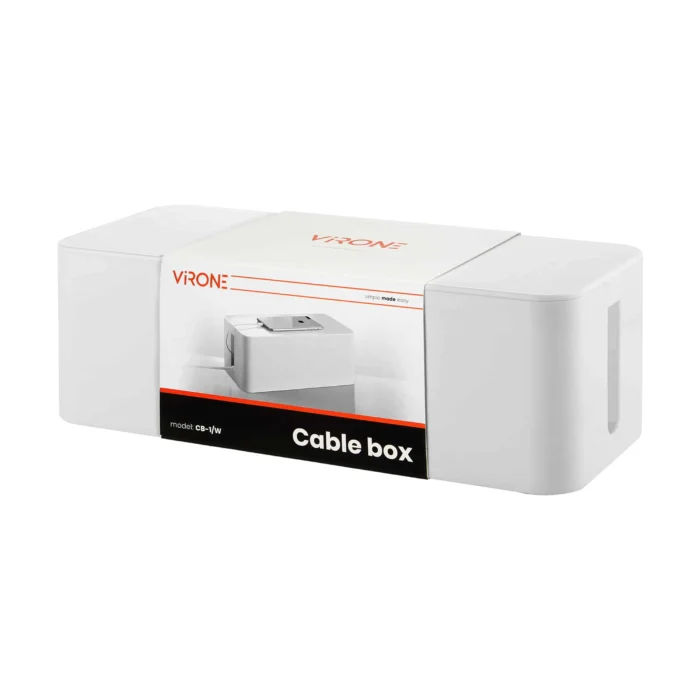 Káblový box L, biely – Obrázok 2