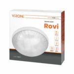 ROVI MV, svietidlo s mikrovlnným senzorom, 75W, E27, IP20, IK1075W, E27, IK10, číre PC tienidlo – Obrázok 2