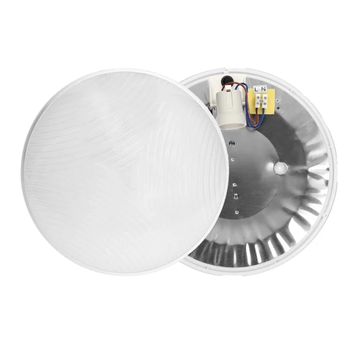 ROVI MV, svietidlo s mikrovlnným senzorom, 75W, E27, IP20, IK1075W, E27, IK10, číre PC tienidlo – Obrázok 5