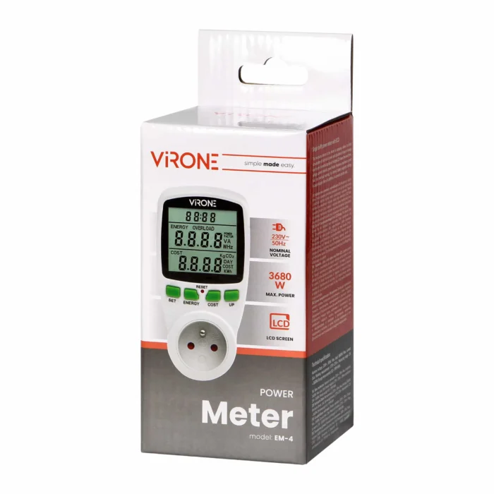 Jediný elektromer, energetický počet, LCD displej, batéria – Obrázok 2