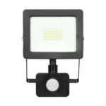 ALLLED LED svetlomet s pohybovým senzorom, 20W, 1500lm, IP44, 4000K, Alu+sklo – Obrázok 3