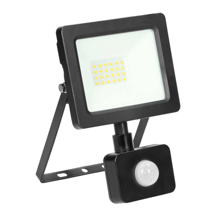 ALLLED LED svetlomet s pohybovým senzorom, 20W, 1500lm, IP44, 4000K, Alu+sklo – Obrázok 4