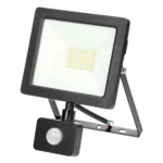 ALLLED LED svetlomet s pohybovým senzorom 30W, 2300lm, IP44, 4000K, Alu+sklo