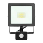 ALLLED LED svetlomet s pohybovým senzorom 30W, 2300lm, IP44, 4000K, Alu+sklo – Obrázok 3