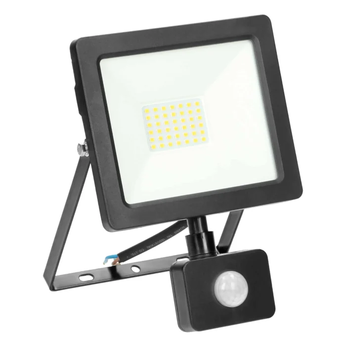 ALLLED LED svetlomet s pohybovým senzorom 30W, 2300lm, IP44, 4000K, Alu+sklo – Obrázok 4