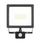 ALLLED LED svetlomet s pohybovým senzorom 50W, 3700lm, IP44, 4000K, Alu+sklo – Obrázok 3