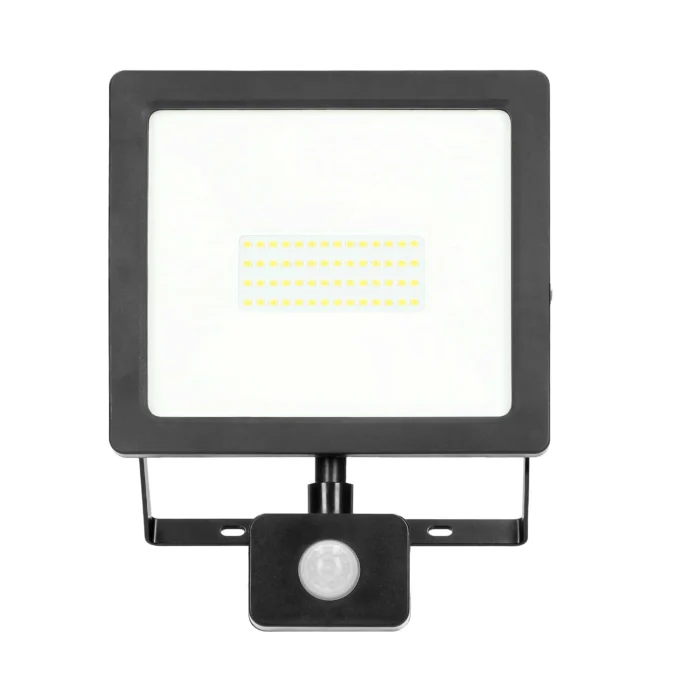 ALLLED LED svetlomet s pohybovým senzorom 50W, 3700lm, IP44, 4000K, Alu+sklo – Obrázok 3