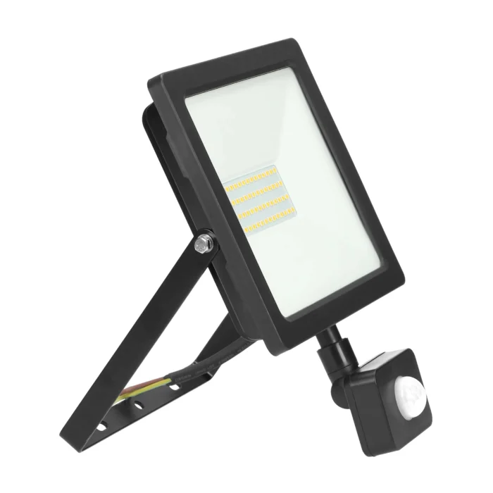 ALLLED LED svetlomet s pohybovým senzorom 50W, 3700lm, IP44, 4000K, Alu+sklo – Obrázok 5