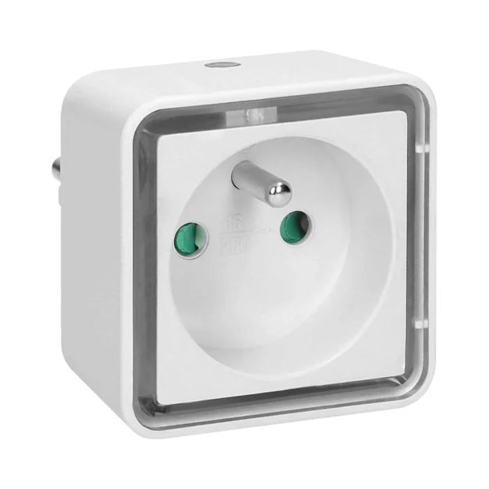 LED nočná lampa so zásuvkou a senzorom súmraku Virone LA-6 2P+Z 230V, 4000K, 0,8W, 10lm – Obrázok 3