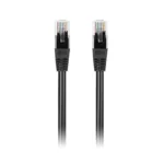 Patchcord UTP CAT.6 vidlica - vidlica 2m ČIERNA