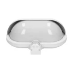 Záhradná lampa MUSAM s pohybovým senzorom 180° a clonou, 1x60W, E27, IP44, plast, biela – Obrázok 5