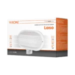 Záhradné oválne svietidlo Virone LASO LF-2/W so snímačom pohybu, mriežka, 60W, E27, IP44, biele – Obrázok 2