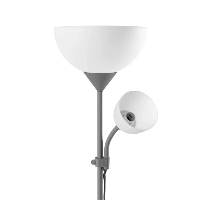 URLAR stojaca lampa, 175 cm, E27 max 40W, E14 max 25W, šedá – Obrázok 4