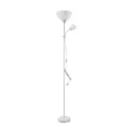 URLAR stojaca lampa, 175 cm, E27 max 40W, E14 max 25W, biela