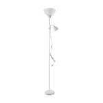 URLAR stojaca lampa, 175 cm, E27 max 40W, E14 max 25W, biela – Obrázok 2