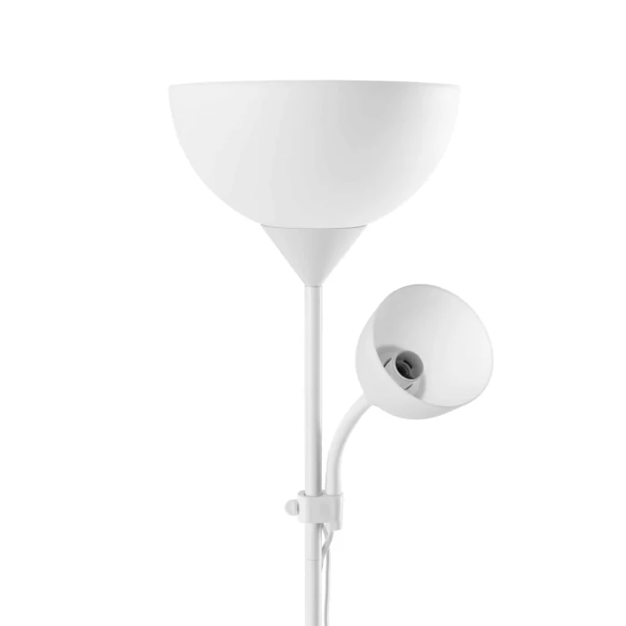 URLAR stojaca lampa, 175 cm, E27 max 40W, E14 max 25W, biela – Obrázok 4